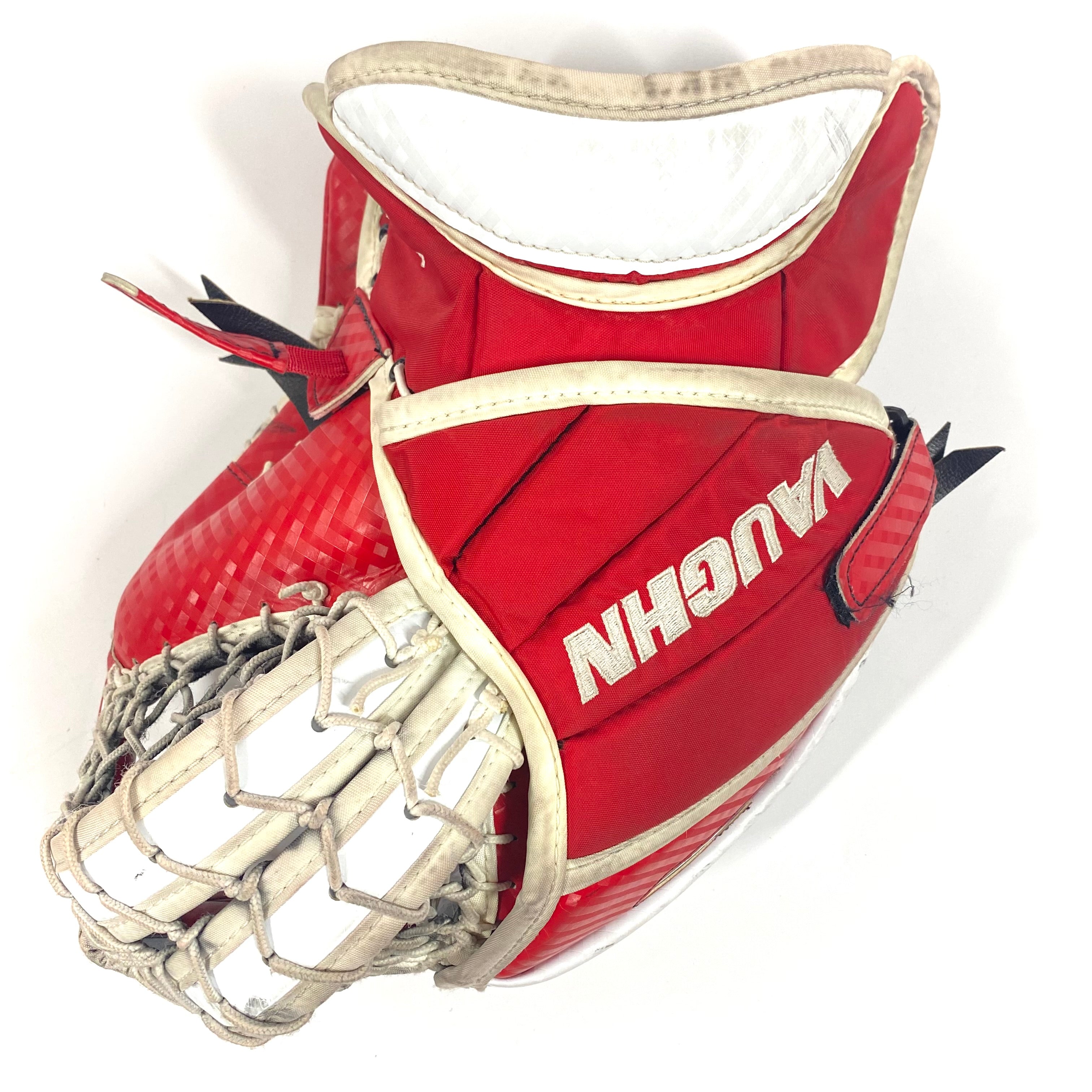 Vaughn Velocity V9 - Gant de gardien de but Pro Stock d'occasion (rouge/blanc)